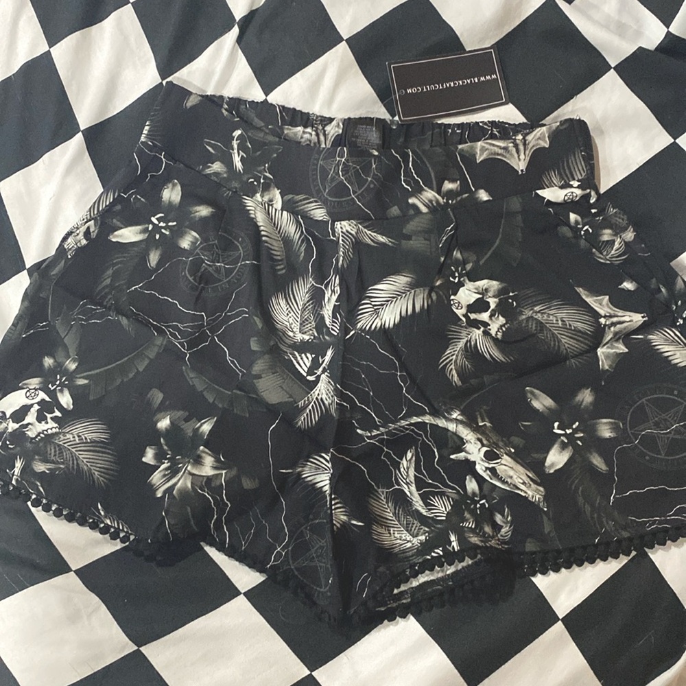 M Blackcraft goth shorts